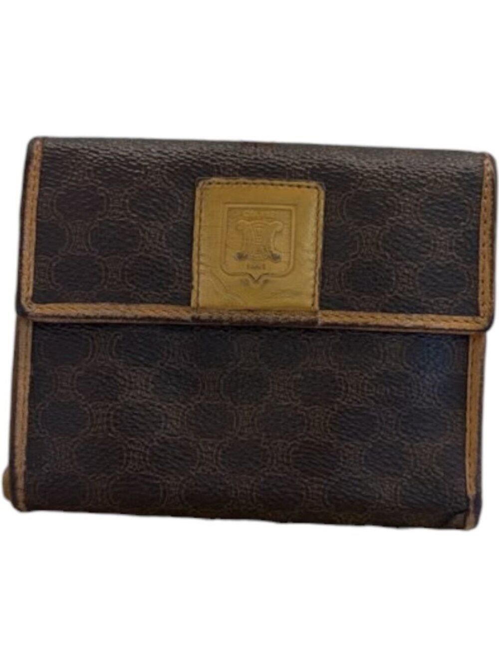 612142CR C1 Celine Wallet Brown PVC